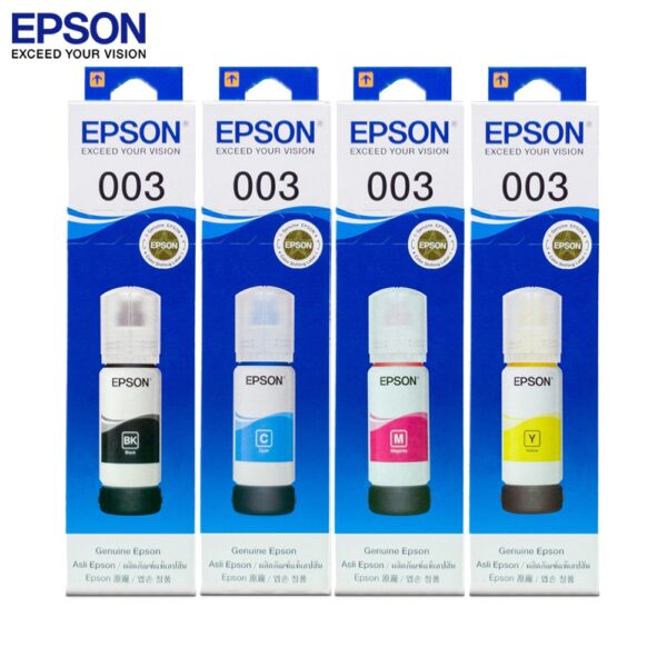 Original EPSON 003 Ink Cartridge Black,Cyan,Magenta,Yellow