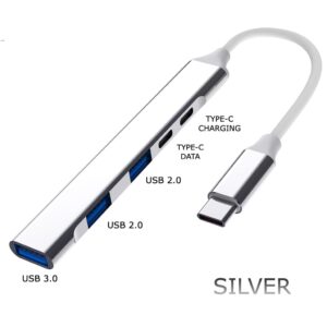 Splitter 5 in 1 USB C Type C Hub